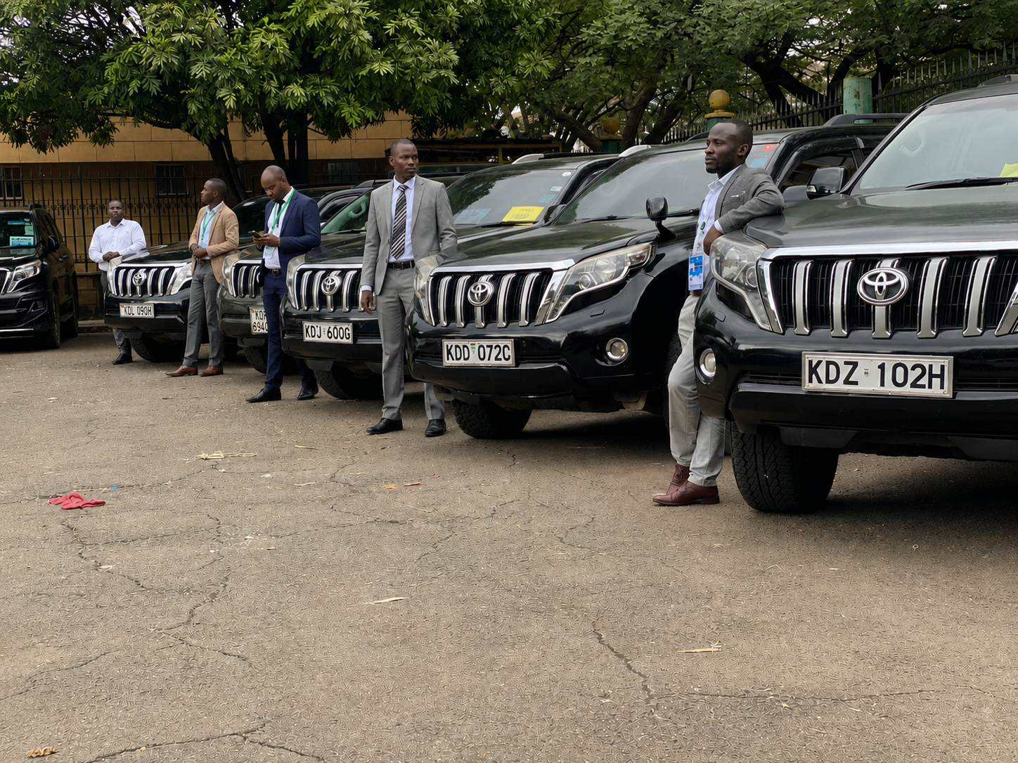 Motion Safaris executive Toyota Prado fleet ready for corporate and VIP car hire in Nairobi